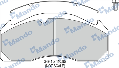 Brake Pad Set, disc brake (MBF016070)