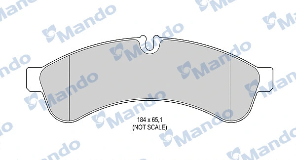 Brake Pad Set, disc brake (MBF015967)