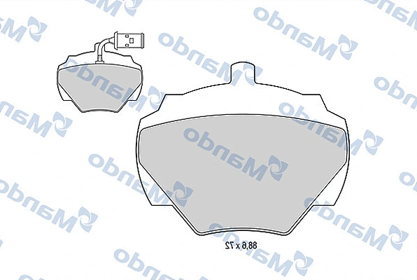 Brake Pad Set, disc brake (MBF015594)