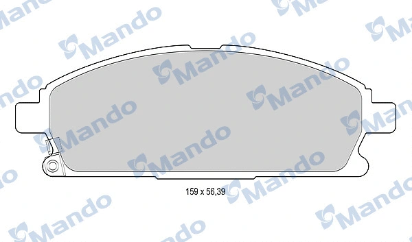 Brake Pad Set, disc brake (MBF015739)