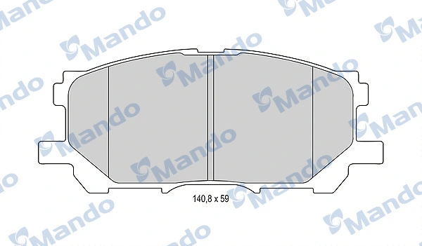 Brake Pad Set, disc brake (MBF015612)
