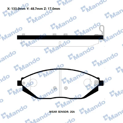 Brake Pad Set, disc brake (RMPD34NS)