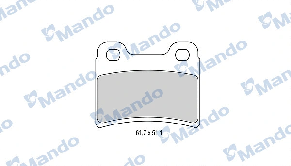 Brake Pad Set, disc brake (MBF015976)