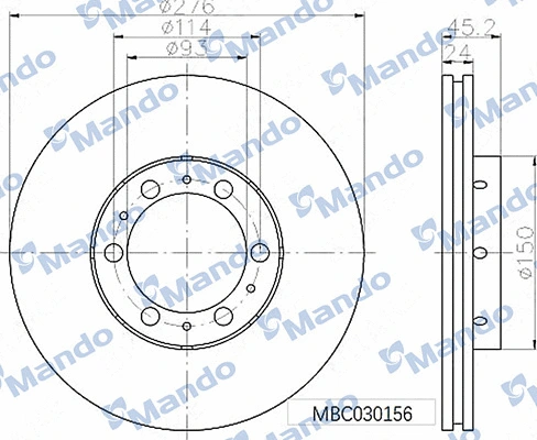Brake Disc (MBC030156)