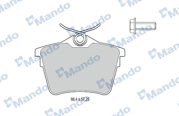 Brake Pad Set, disc brake (MBF015251)
