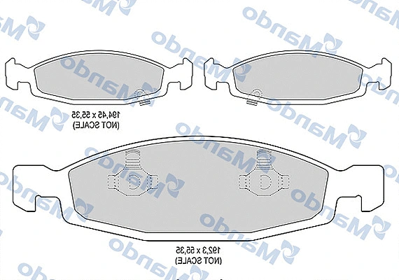 Brake Pad Set, disc brake (MBF015576)