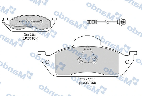Brake Pad Set, disc brake (MBF015137)