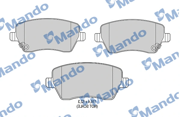 Brake Pad Set, disc brake (MBF015839)