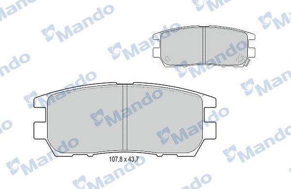 Brake Pad Set, disc brake (MBF015709)