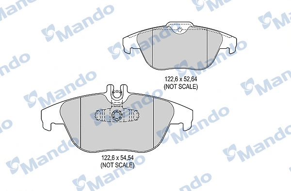 Brake Pad Set, disc brake (MBF015243)