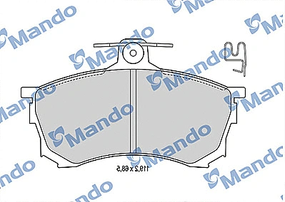 Brake Pad Set, disc brake (MBF015710)