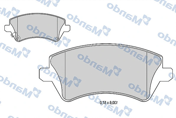 Brake Pad Set, disc brake (MBF015864)