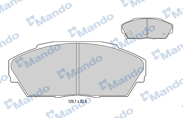 Brake Pad Set, disc brake (MBF015532)