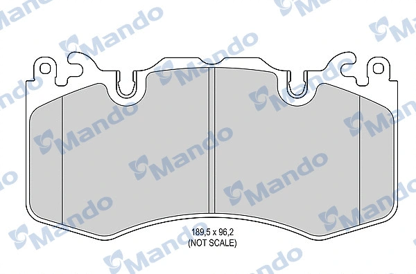 Brake Pad Set, disc brake (MBF015606)