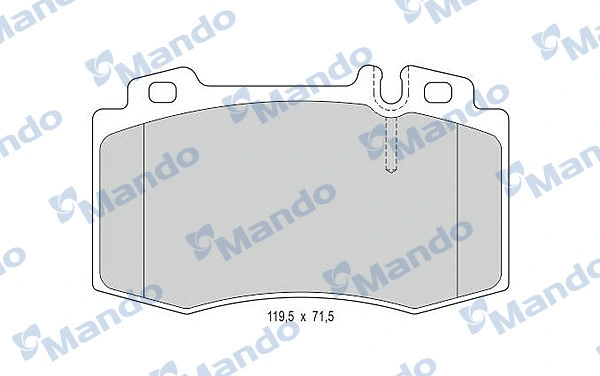 Brake Pad Set, disc brake (MBF015154)