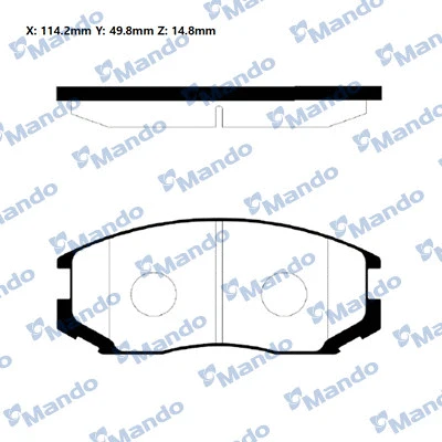 Brake Pad Set, disc brake (RMPM01NS)