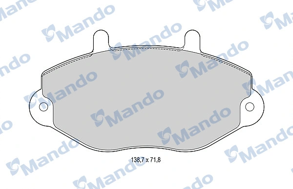 Brake Pad Set, disc brake (MBF015814)