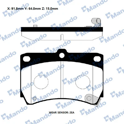 Brake Pad Set, disc brake (RMPK06NS)