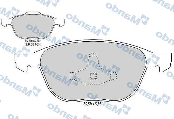 Brake Pad Set, disc brake (MBF015199)
