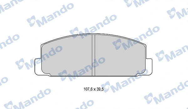 Brake Pad Set, disc brake (MBF015627)