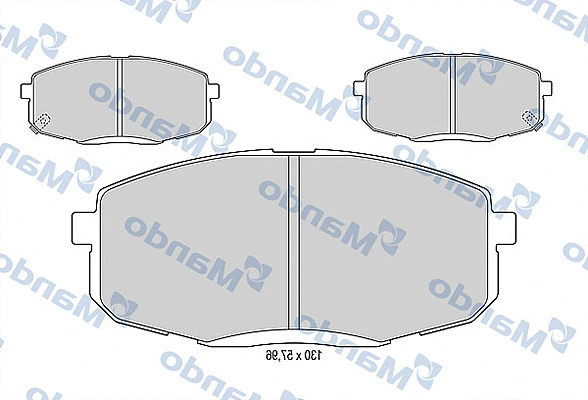 Brake Pad Set, disc brake (MBF015183)