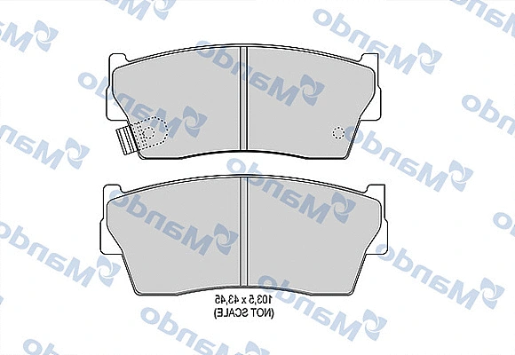 Brake Pad Set, disc brake (MBF015833)