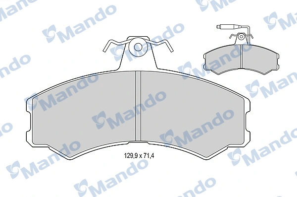 Brake Pad Set, disc brake (MBF015770)