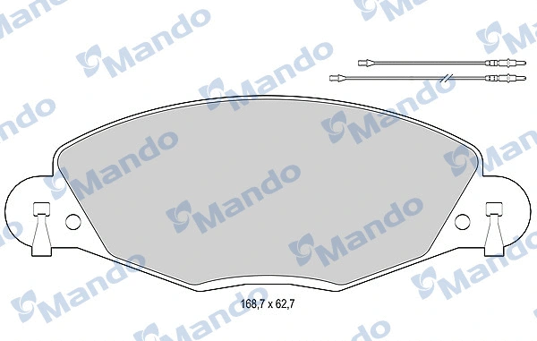 Brake Pad Set, disc brake (MBF015474)