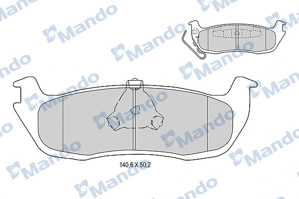 Brake Pad Set, disc brake (MBF015661)