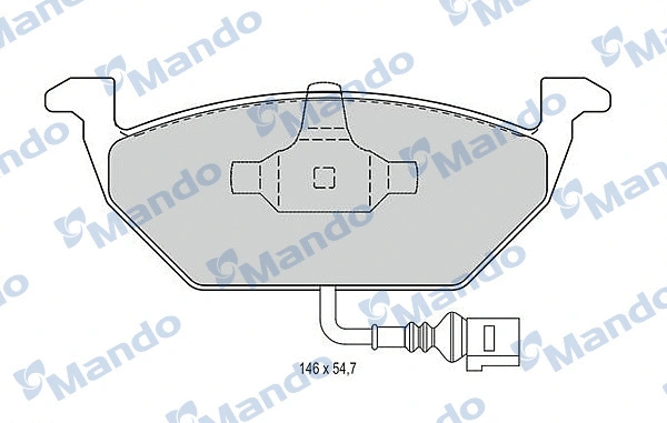 Brake Pad Set, disc brake (MBF015147)