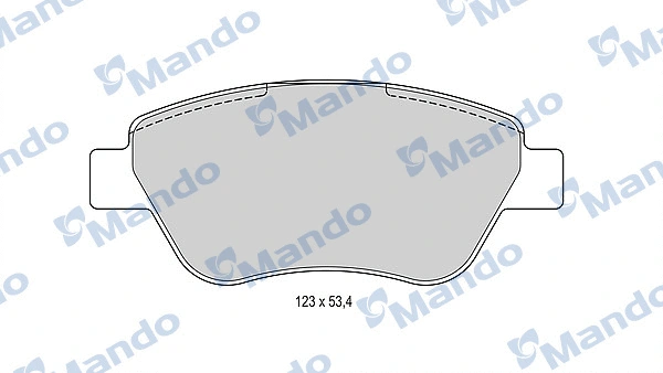 Brake Pad Set, disc brake (MBF015849)