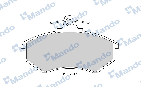 Brake Pad Set, disc brake (MBF015092)