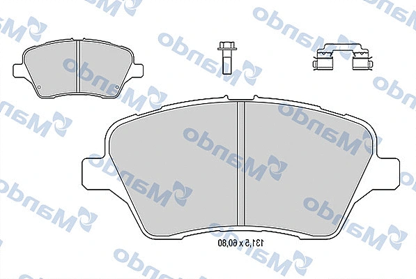 Brake Pad Set, disc brake (MBF015279)