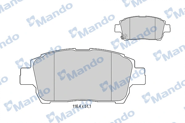 Brake Pad Set, disc brake (MBF015861)