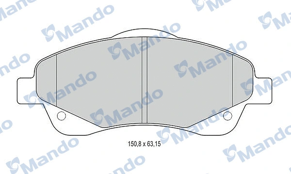 Brake Pad Set, disc brake (MBF015871)