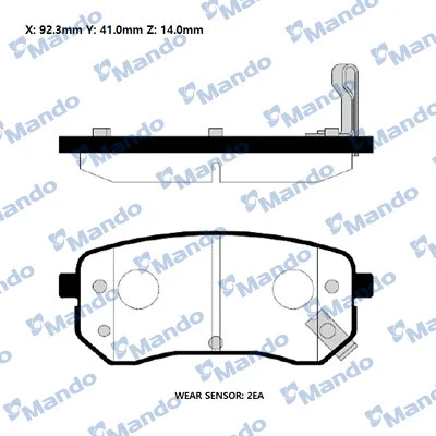 Brake Pad Set, disc brake (RMPK30NS)