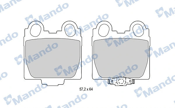 Brake Pad Set, disc brake (MBF015610)