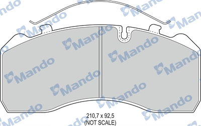 Brake Pad Set, disc brake (MBF016064)