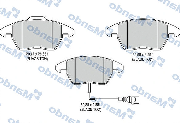 Brake Pad Set, disc brake (MBF015187)
