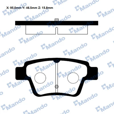 Brake Pad Set, disc brake (RMPP12NS)
