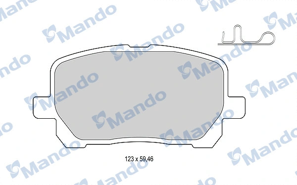 Brake Pad Set, disc brake (MBF015865)