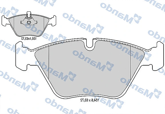 Brake Pad Set, disc brake (MBF015265)