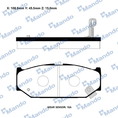 Brake Pad Set, disc brake (RMPZ07)