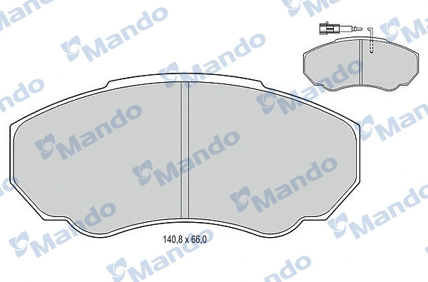 Brake Pad Set, disc brake (MBF015029)