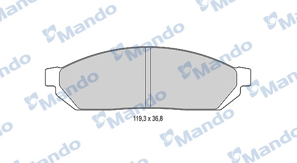 Brake Pad Set, disc brake (MBF015830)