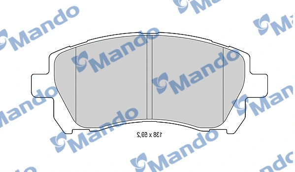 Brake Pad Set, disc brake (MBF015819)
