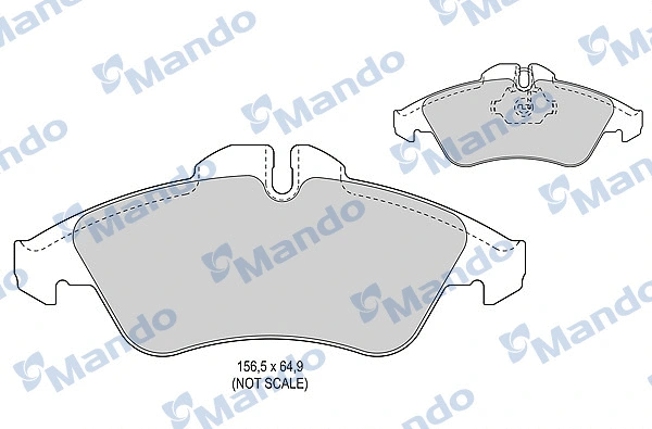 Brake Pad Set, disc brake (MBF015014)