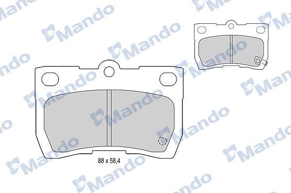 Brake Pad Set, disc brake (MBF015616)