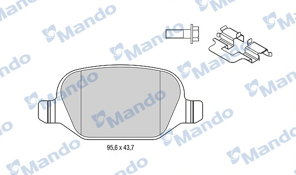 Brake Pad Set, disc brake (MBF015171)