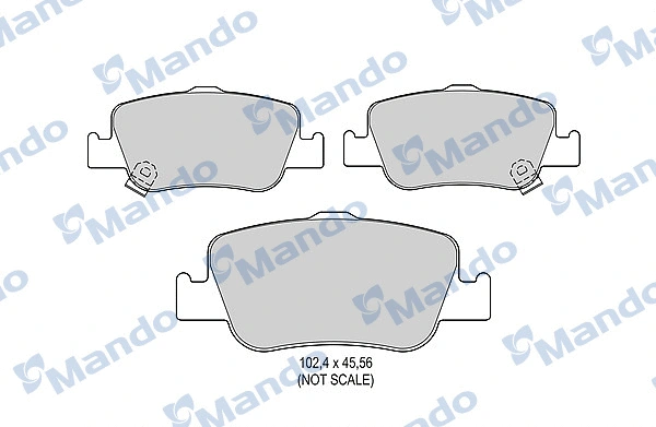 Brake Pad Set, disc brake (MBF015884)
